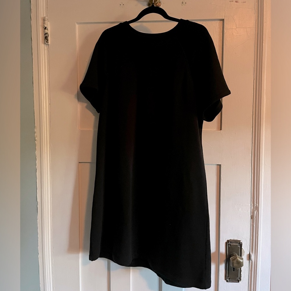 Black Madewell short-sleeve sweatshirt dress